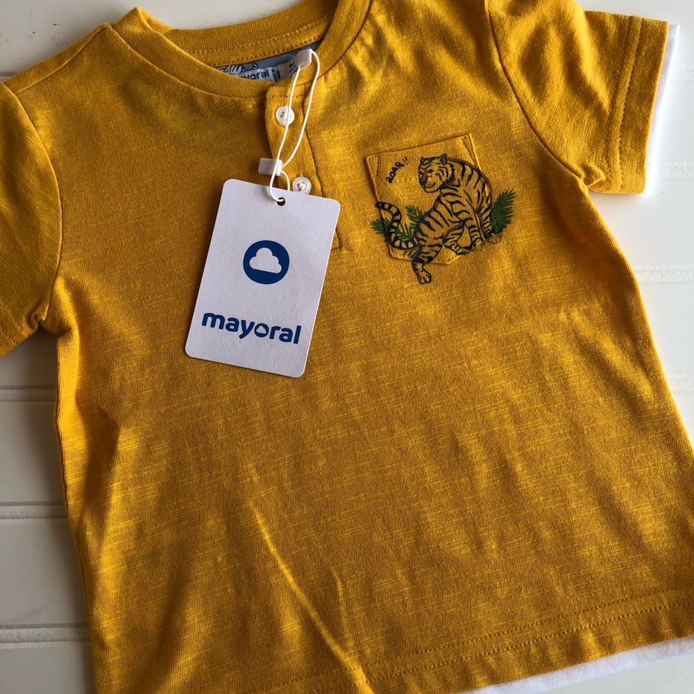 NWT Mayoral baby Henley tee with pocket
